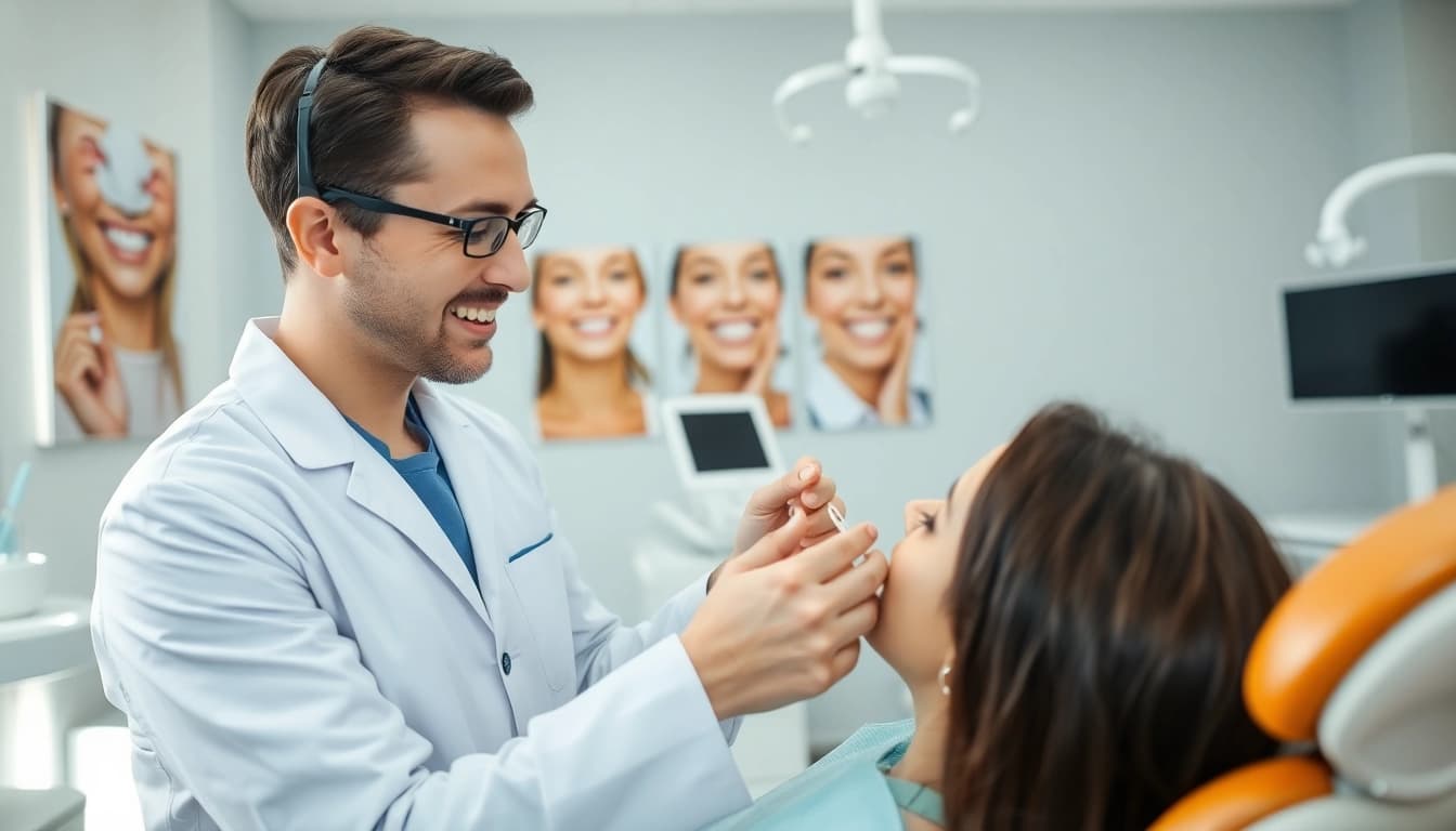 Expert north edmonton orthodontist assisting a patient with innovative dental care services
