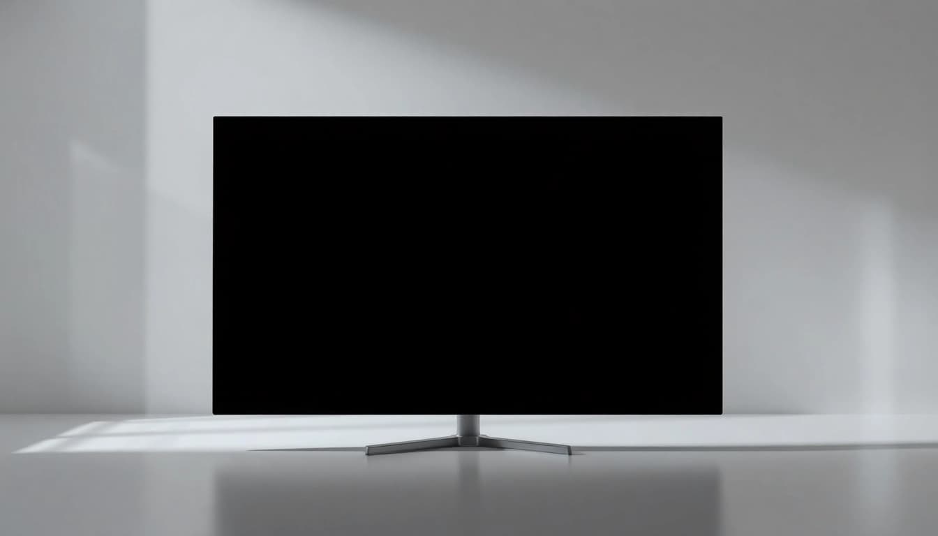 High-quality black screen image for testing and reducing eye strain.