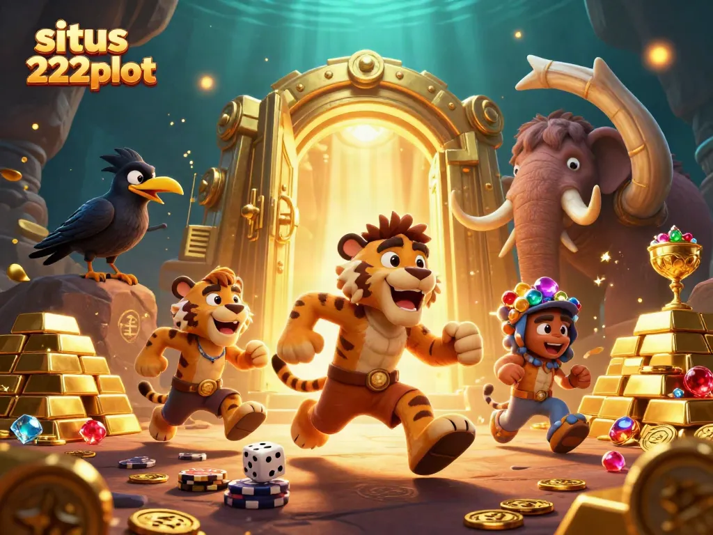 Mengakses situs 222slot yang penuh dengan permainan slot online menegangkan dan gemerlap harta karun.
