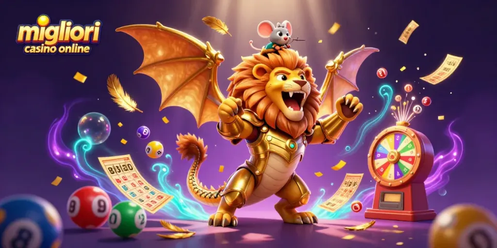 Giocati con i migliori casino online mentre una chimera trionfante e un micio audace dominano il gioco.