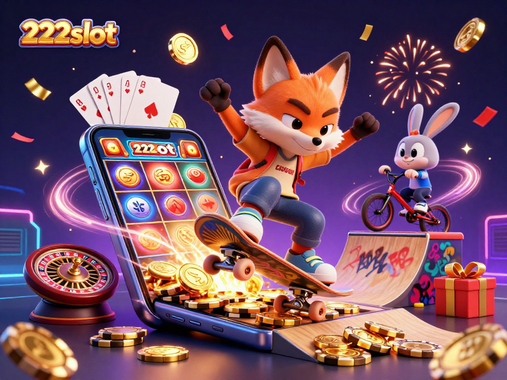 Permainan slot yang menarik di 222slot dengan karakter kartun yang dinamis.