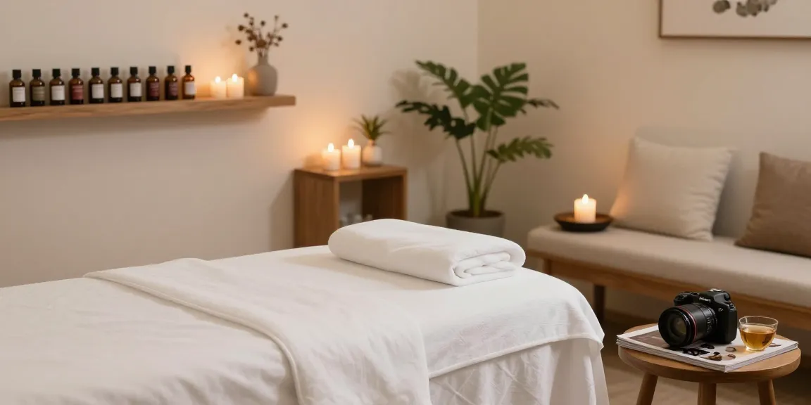 Inviting spa treatment room for Swedish massage at makangs.com/region/국내/서울-/마사지-스웨디시, showcasing serene ambiance.