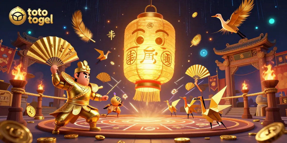 Experience thrilling toto togel action with golden lantern spirit and dynamic gambling elements.