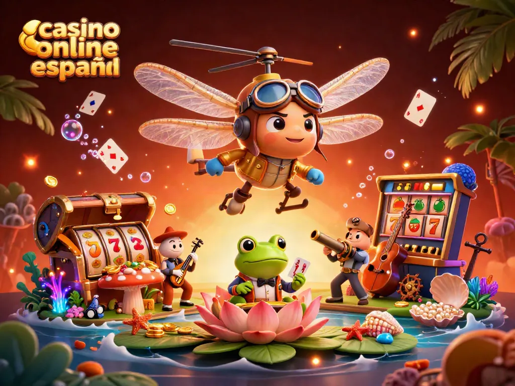Descubre el emocionante mundo del casino online español con un crupier y detalles vibrantes.