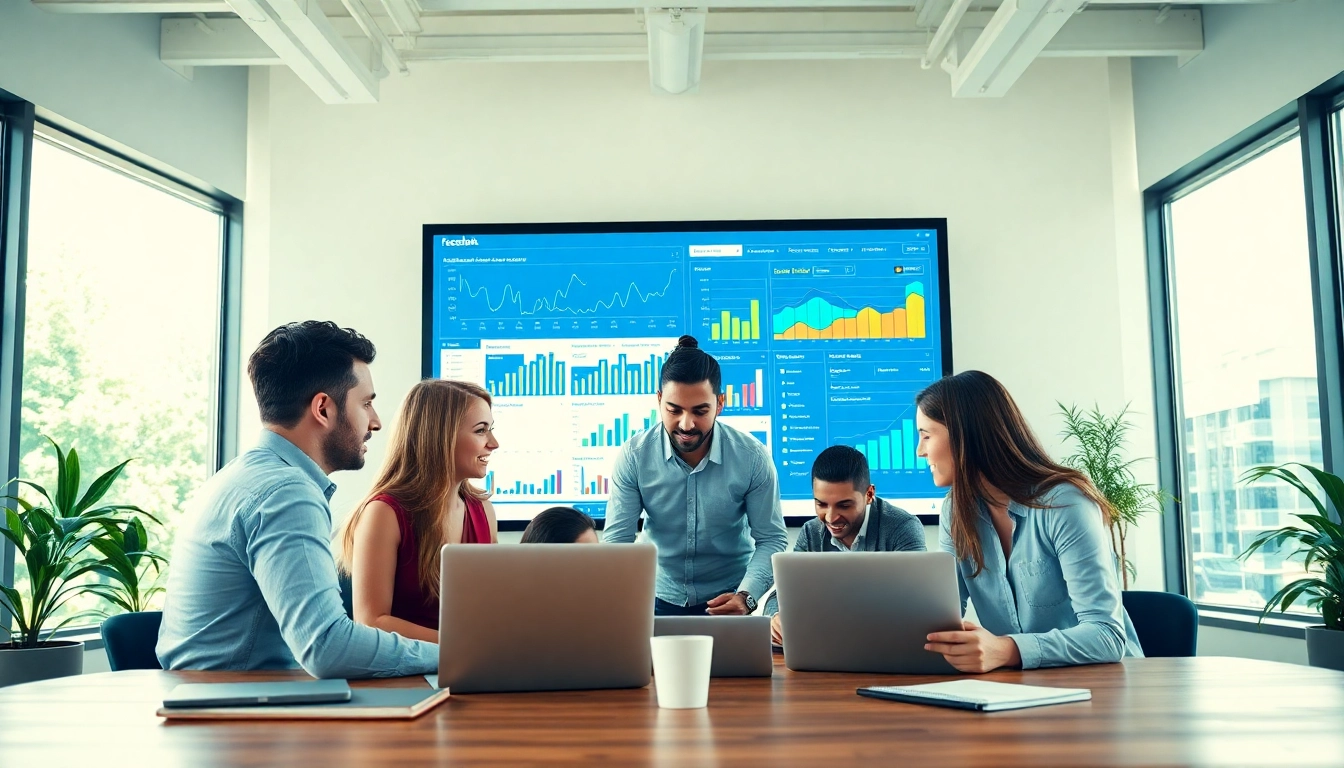 Utilize a vibrant facebook smm panel strategy discussion in a professional digital marketing environment.