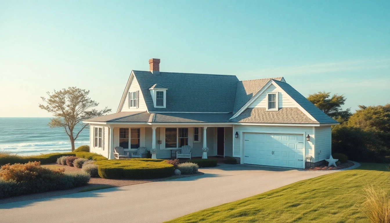 Bright and inviting cape cod home with attached garage near the coast.