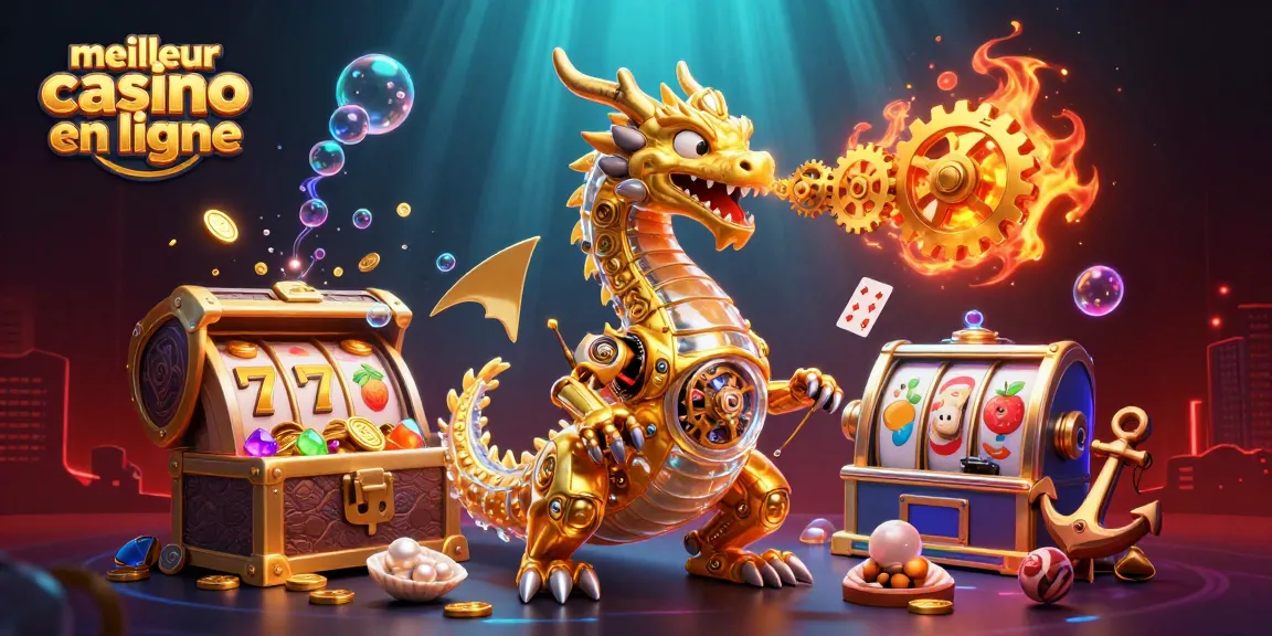 Jouez au meilleur casino en ligne avec une expérience excitante de machines à sous dans une illustration 3D captivante.