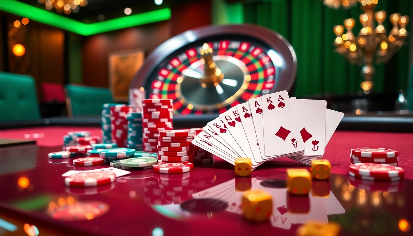 Experience the thrill of professional gambling with colorful chips and cards at good88k.blog