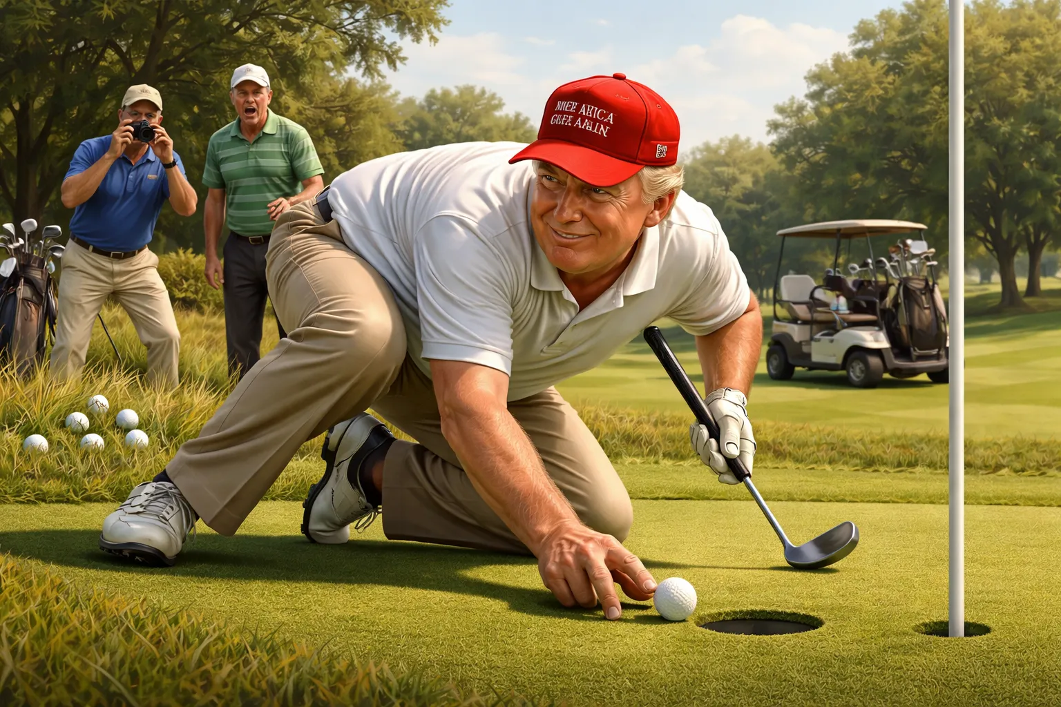 trump cheats at golf