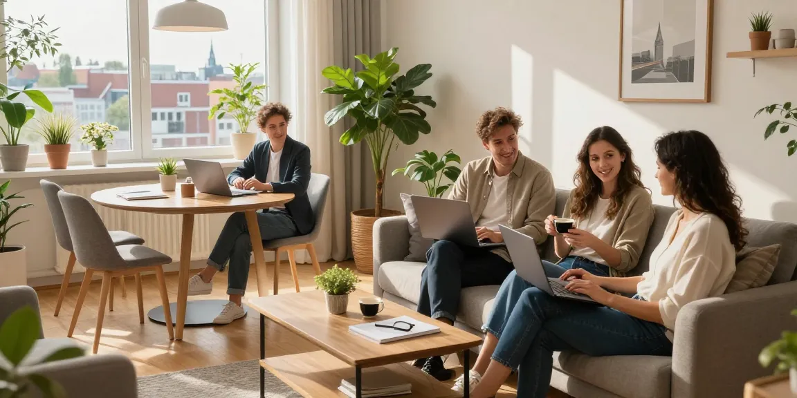 Moderne Monteurzimmer in Hannover mit gemütlichem Ambiente, ideal für Geschäftsreisende.