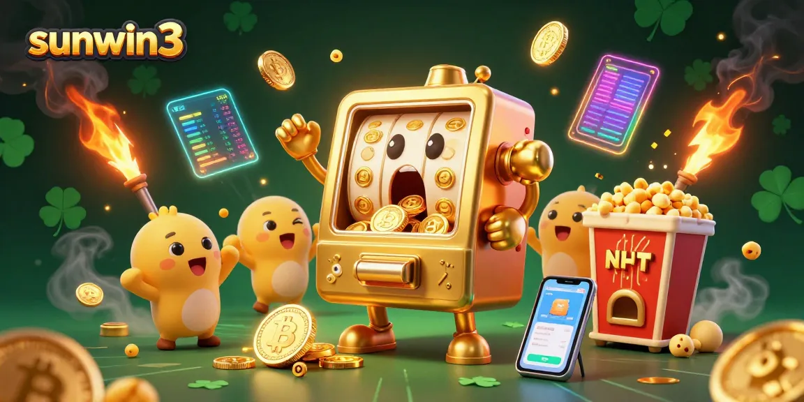 Experience the excitement of sunwin3 as slots hit jackpots with coins raining down!