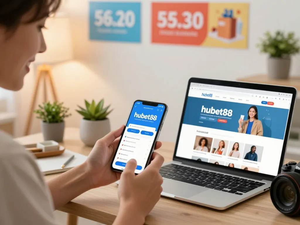 Engaging hubet88 newsletter signup experience at home with vibrant promotional materials.