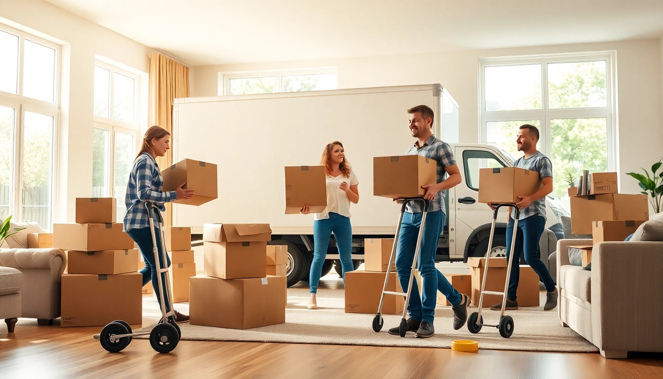 Best Toronto Movers demonstrating efficient packing in a bright, modern room.