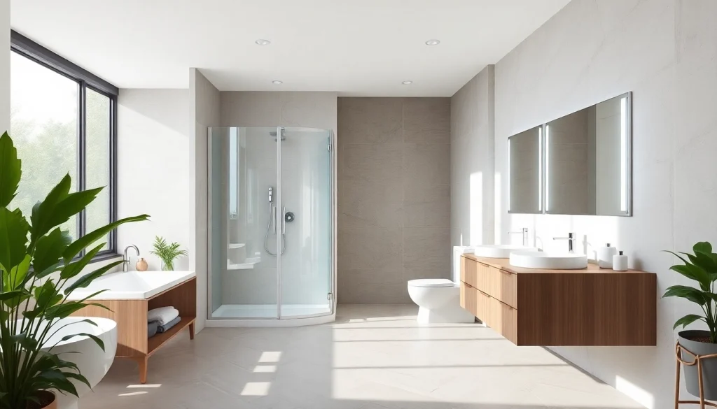 Découvrez les solutions de sirhona fr pour douches modernes avec miroir LED et mobilier design.