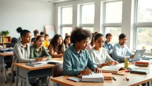 Enhancing Education through interactive learning in a diverse classroom environment.