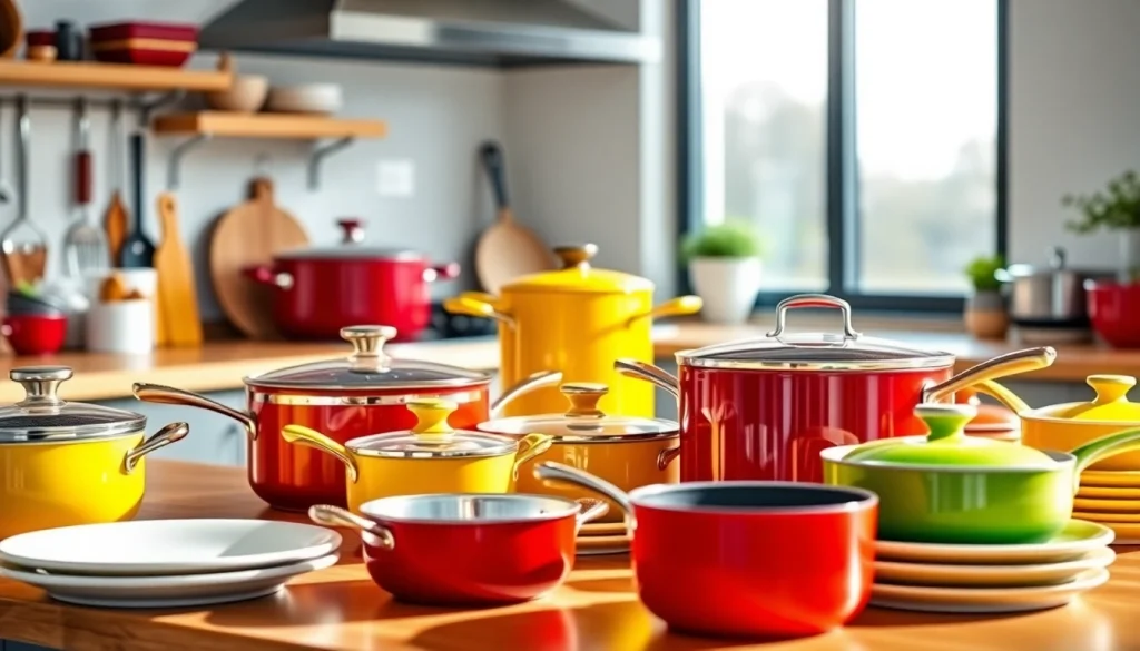 Showcasing premium kitchenware Auckland selection in a bright, inviting kitchen setup.