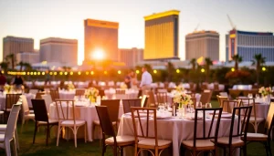 Las Vegas Chair Rentals for stylish outdoor events with elegant seating and decor.