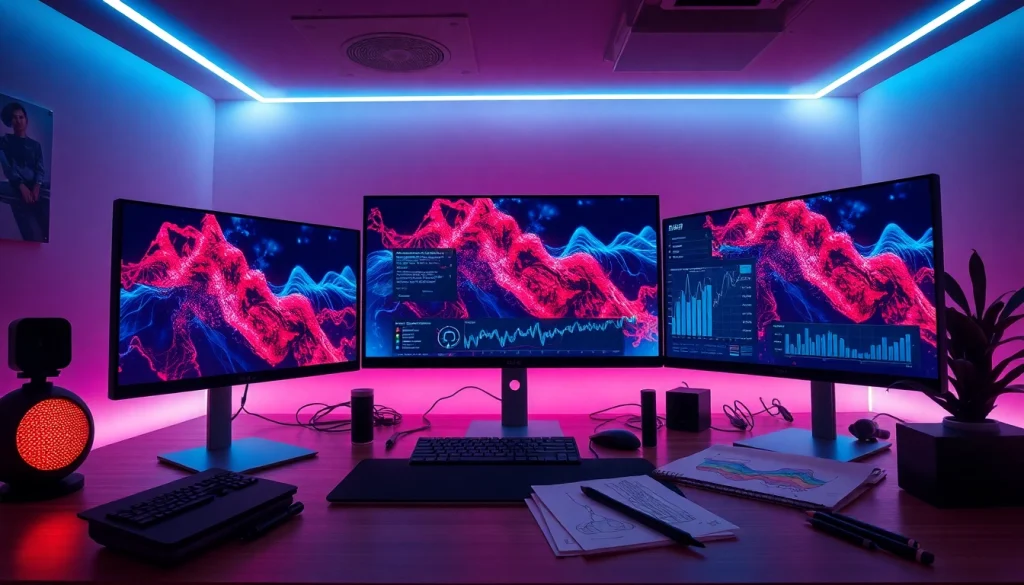 Immersive NSFW AI generation session showcasing vibrant digital art, user engagement.