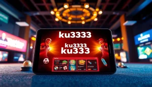 Giao diện cuốn hút của ku3933 đăng nhập trên một thiết bị hiện đại trong môi trường chơi game sống động.