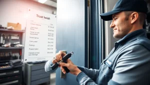 Erfahrener Schlüsseldienst-Spezialist aus dem Schlüsseldienst Speyer führt eine schadensfreie Türöffnung mit modernen Werkzeugen durch.