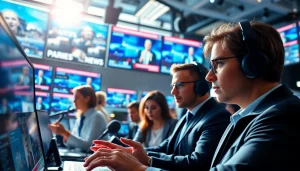 Journalists at work gathering news for https://www.thedailynewsonline.com, showcasing a dynamic newsroom.