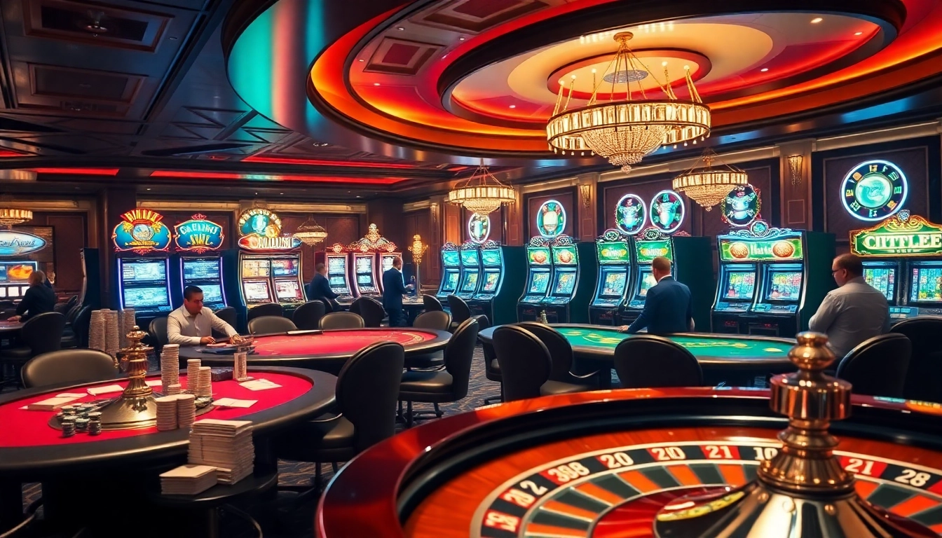 Découvrez l'excitation d'un site de casino en ligne avec des tables de jeu vibrantes et des dés.
