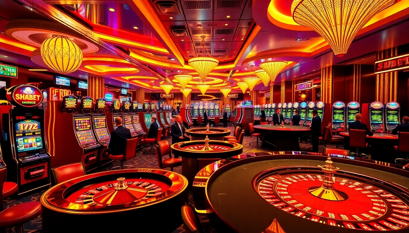 Experience the excitement of SHBET with thrilling casino games in a luxurious setting.