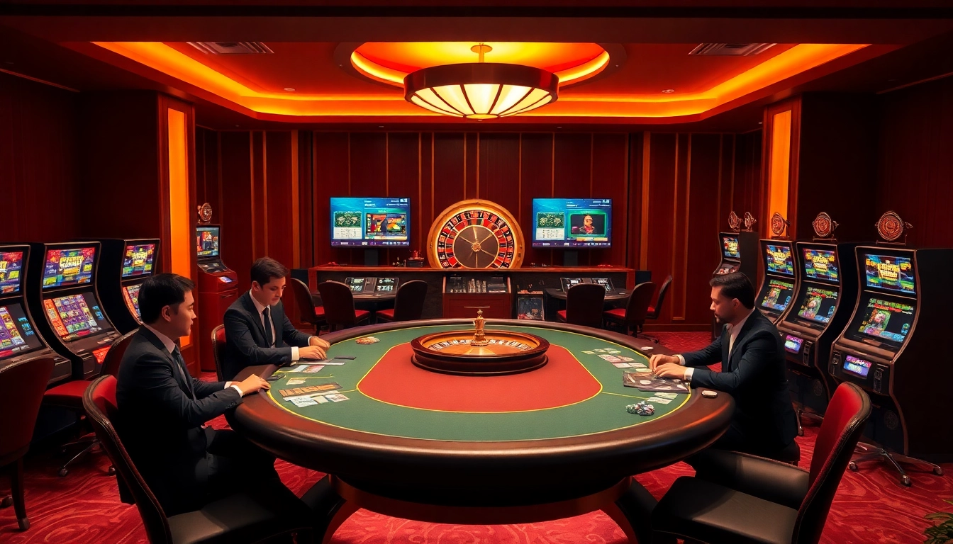 Vivez l'excitation du site de casino en ligne avec des jetons de poker et des machines à sous vibrantes.