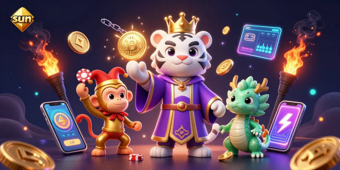 Engage with sun-themed casino action featuring vibrant characters and exciting gaming elements.