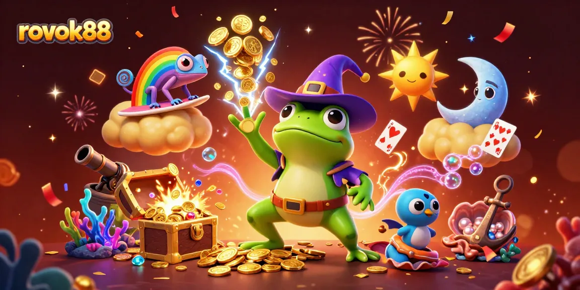 Experience the excitement of rokok88 with a vibrant 3D casino illustration depicting fortune and fun.