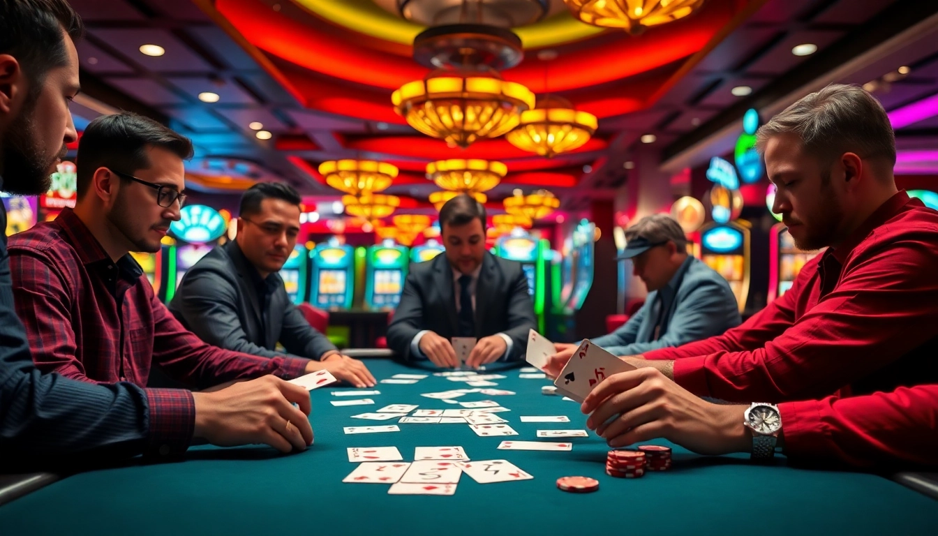 Menangkan permainan situs toto di meja poker dengan pemain yang berfokus dan dealer.